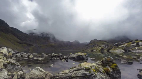 Himalaya mountain time lapse Stock Footage 42880344