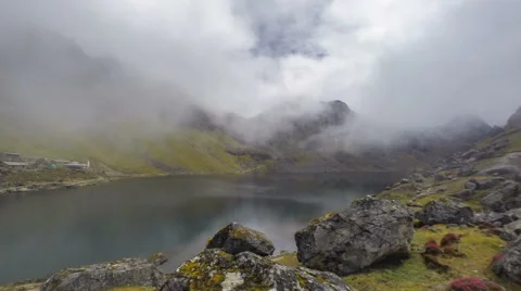 Himalaya mountain time lapse Stock Footage 42880402