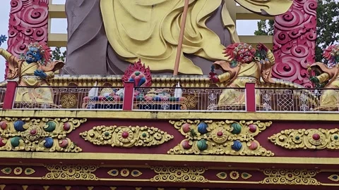 Himalayan Harmony: Temple Views That Inspire Stock Footage 317070596