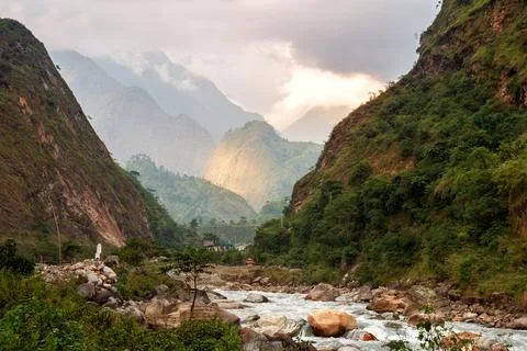 Himalayan landscape Foto stock