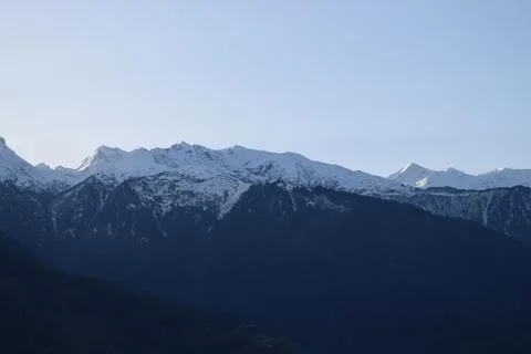 Himalayan mountain with the aky Stock Photos