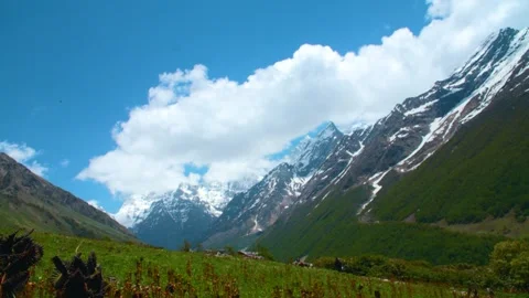 Himalayan Mountain Range in Uttarakhand  Stock Footage 277267802