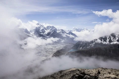 Himalayan Mountain Time-Lapse Stock Footage 110820036