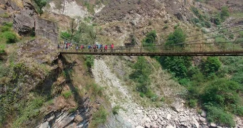 Himalayan mountaineers Stock Footage 122570367