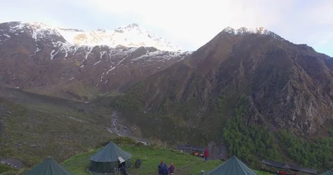 Himalayan mountaineers Stock Footage 122571995