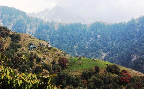Himalayan Mountains in India Stock Photos