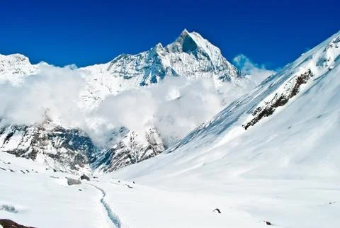 Himalayan mountains Stock Photos