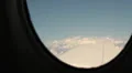 Himalayan mountains view from window in local plane in Nepal HD Footage