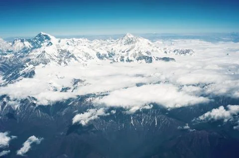 The himalayan mountains,everest Stock Photos