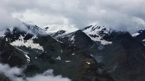 Himalayan Range with Snow and Clouds Stock Footage 308989972