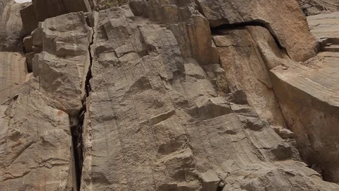 HIMALAYAN RIVER VALLEY ECOLOGICAL SHALE ROCK DEGRADATION Stock Footage 117176546