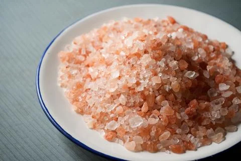 Himalayan salt view 库存照片
