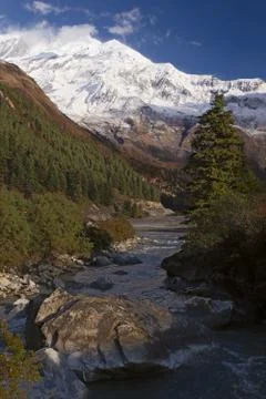 Himalayan valley Stock Photos