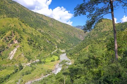 Himalayan valley Stock Photos