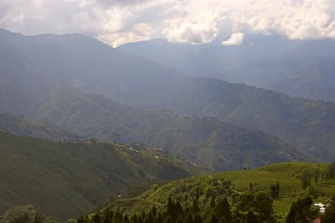 Himalayan valley Stock Photos