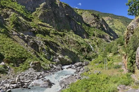 Himalayan valley Stock Photos