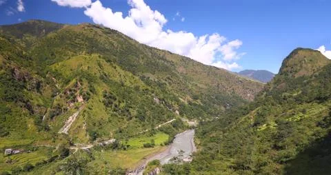 Himalayan valley Stock Photos