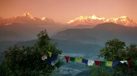 Himalayas ,Annapurna range Stock Footage 24635948
