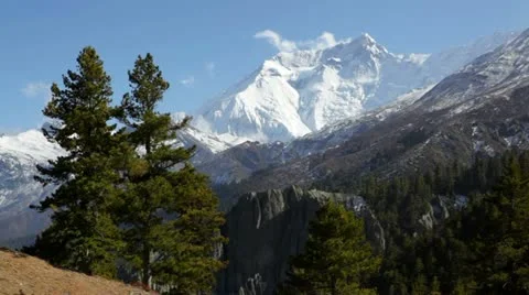 Himalayas ,Annapurna range Stock Footage 24636626