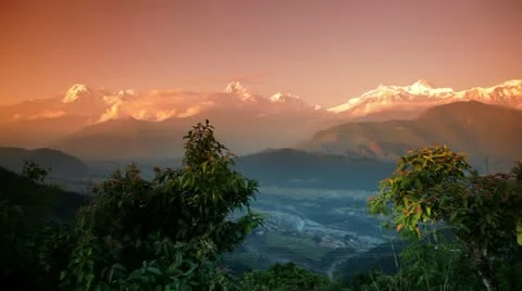 Himalayas ,Annapurna range Stock Footage 24636773