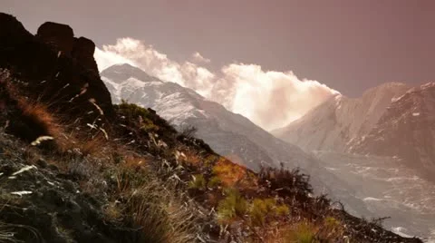Himalayas ,Annapurna range Stock Footage 24636788