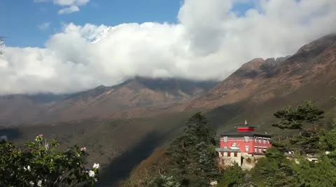 Himalayas monastery Stock Footage 24635867