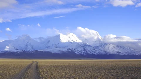 Himalayas Mount Chomolhari Highway View Yadong Shigatse Tibet Stock Footage 339859212