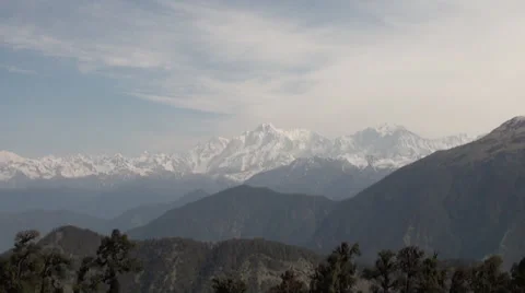 Himalayas view from Tungnath 스톡 동영상 30187733