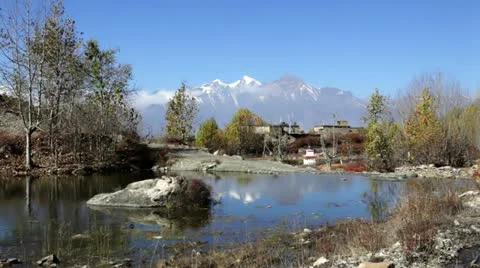 Himalayas village Stock Footage 24636636