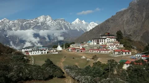 Himalayas village Stock Footage 24658091