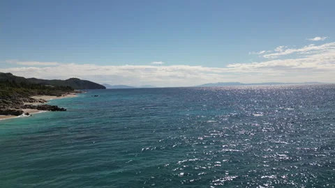 Himare's Sunset Seascape in 4K Stock Footage 258379656
