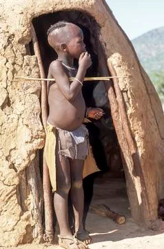 Himba people Stock Photos