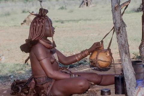 Himba people Stock Photos