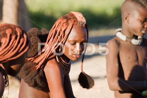 Himba woman portrait Stock Photos