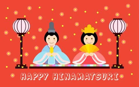 Hinamatsuri image flat イラスト素材