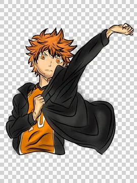 Hinata drawing art Stock Illustration