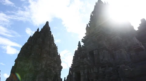 Hindu and Buddhist temples of the sky Stock Footage 49961471