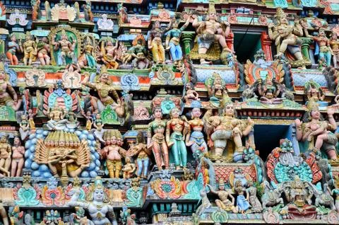 Hindu architecture Stock Photos