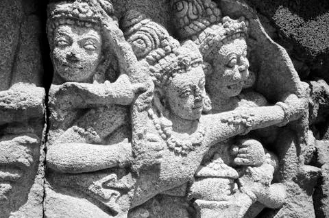 Hindu bas-relief Stock Photos