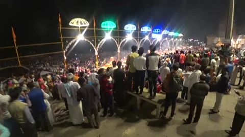 Hindu ceremony crowded Stock Footage 157361155