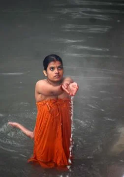Hindu Devotee - 03 Jan 2007 Stock Photos