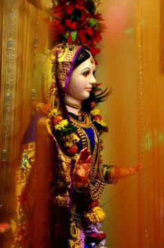 The Hindu goddess Gauri devi Stock Photos