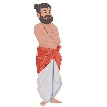Hindu priest Stock Illustration