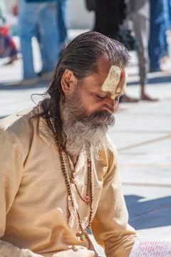 A Hindu Priest Foto stock