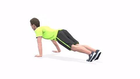 Hindu Pushups yellow Stock Footage 146888569