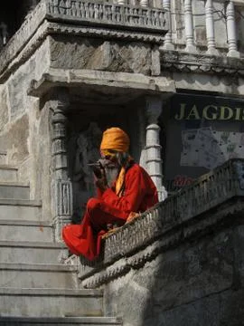 Hindu sadhu Stock Photos