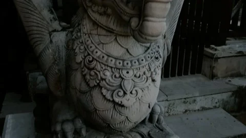 Hindu statue on Bali Stock Footage 156295738