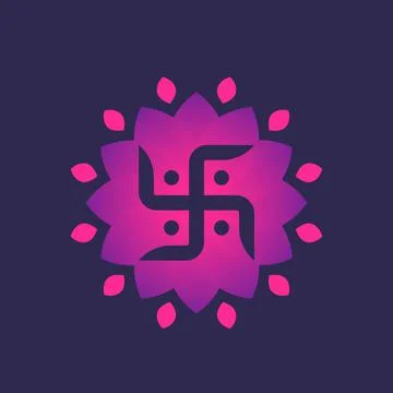 Hindu swastika vector Stock Illustration