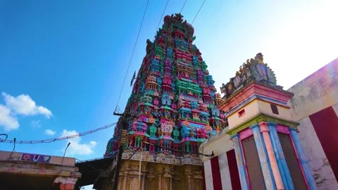 Hindu Temple - Architecture Stock Footage 263352590