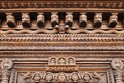 Hindu temple decor Stock Photos